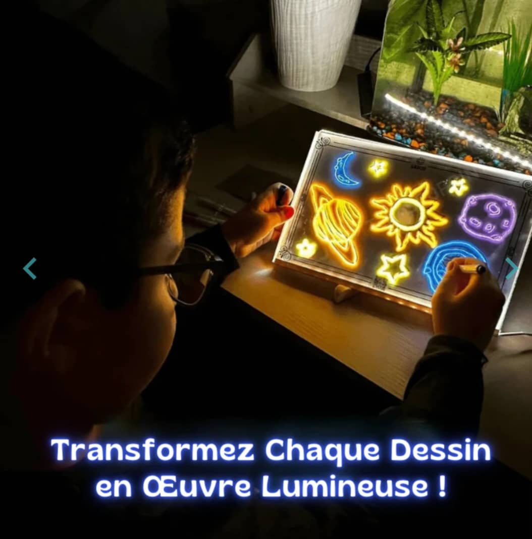 LUNECY™, Luminous Drawing Tablet — Bring Imagination to Light!